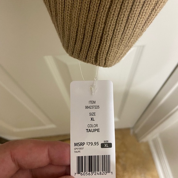 New GAP Beige Taupe Cozy Knit Pocket Cardigan - Picture 7 of 8